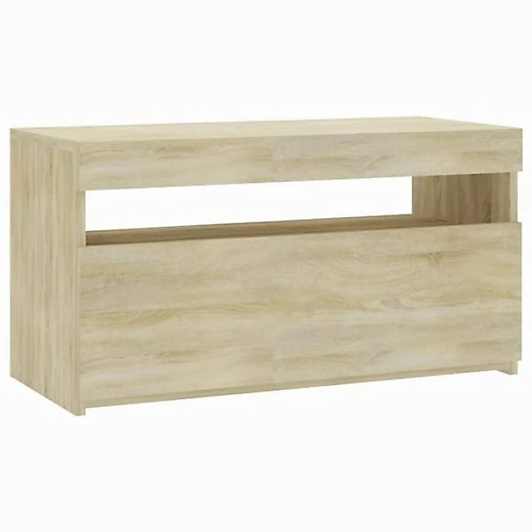 vidaXL TV-Schrank TV-Schrank mit LED Leuchten Sonoma Eiche 75x35x40 cm Lowb günstig online kaufen