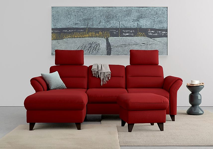 sit&more Ecksofa "Mellum L-Form", Federkern, wahlweise mit Bettfunktion, Be günstig online kaufen