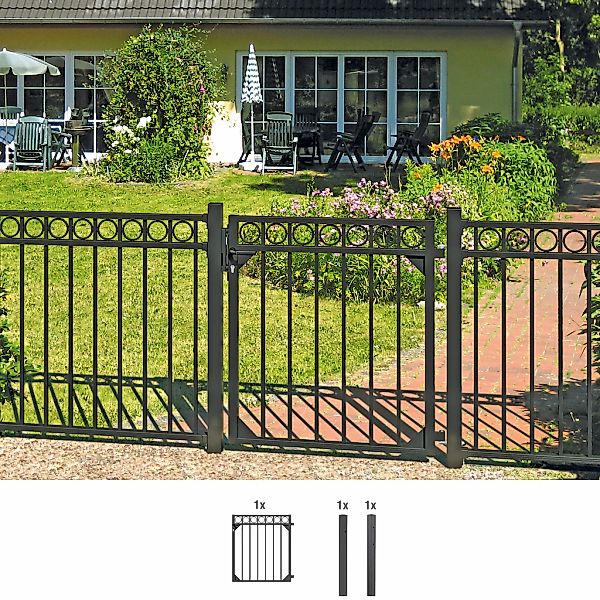 Alberts Zauneinzeltür "Circle" Breite: 96,5 cm, Höhe: 100 und 120 cm, versc günstig online kaufen