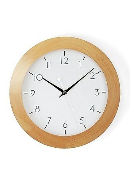 AMS Funkwanduhr 770994 (Quarz,Holz,Buche,Wohnzimmer,Esszimmer,Küche,Arbeits günstig online kaufen