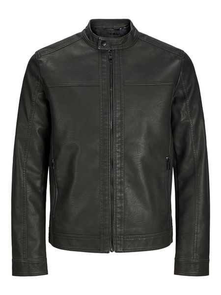 Jack & Jones Lederimitatjacke "JJEWARNER WASHED PU JACKET NOOS" ohne Kapuze günstig online kaufen