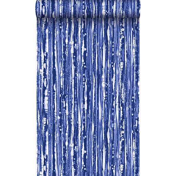 Origin Wallcoverings Tapete Streifen Blau 53 cm x 10.05 m günstig online kaufen
