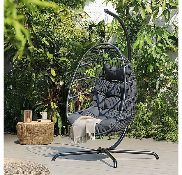 HOME DELUXE Hängesessel faltbar LOMA - 86 x 118 x 72 cm, inkl. Gestell und günstig online kaufen