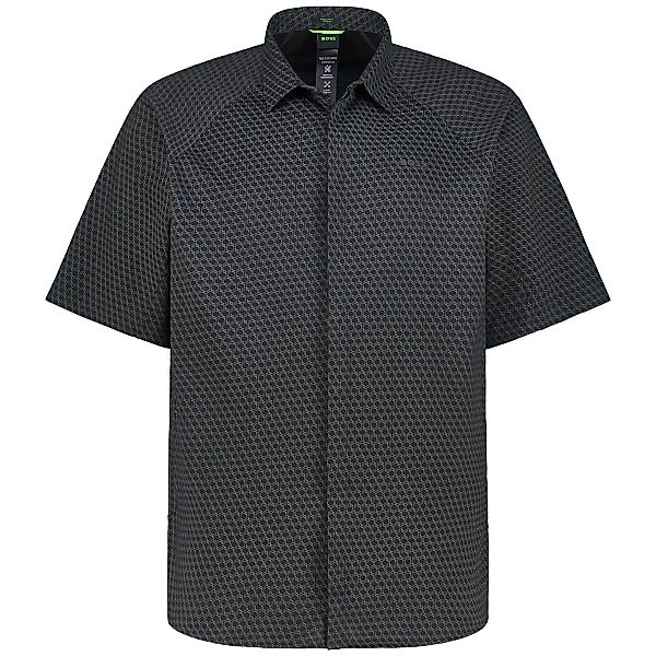 BOSS Freizeithemd mit Allover-Muster Farbe anthrazit Größe: 5XL günstig online kaufen