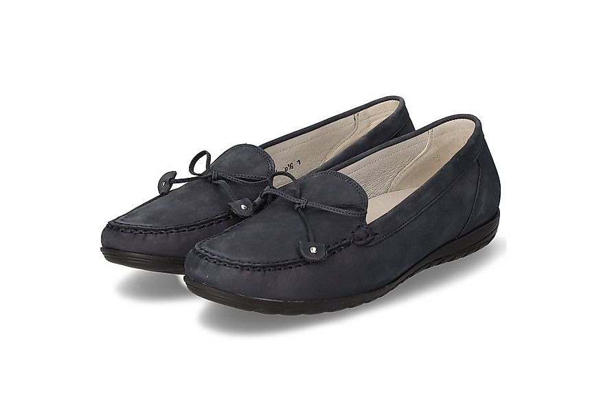 Waldläufer Waldläufer - female - 329501 VBD191/217 - Rauleder - blau Slippe günstig online kaufen