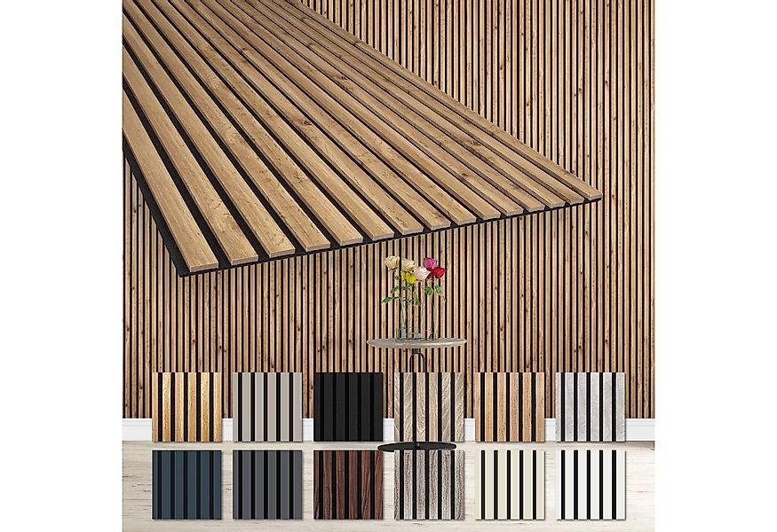 Hexim Wanddekoobjekt AP08 (Akustikpaneele 278x60cm Holz Comfort - flexible günstig online kaufen