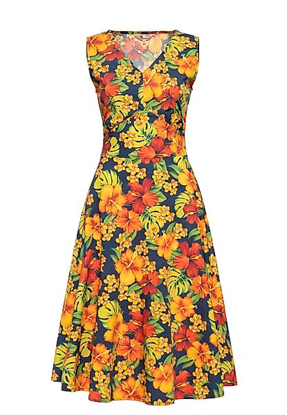 QueenKerosin Sommerkleid Hibiskus (1-tlg) mit tropischem günstig online kaufen