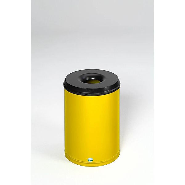 PROREGAL Selbstlöschender Papierkorb 50 Liter HxBxT 53 x 37 x 37 cm Verzink günstig online kaufen