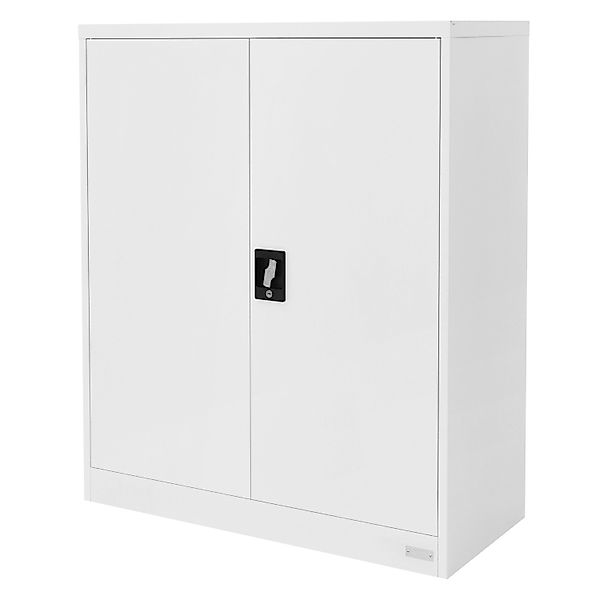 ML-Design Aktenschrank Abschließbar 90x40x109cm Weiß Stahl mit 2 Türen günstig online kaufen