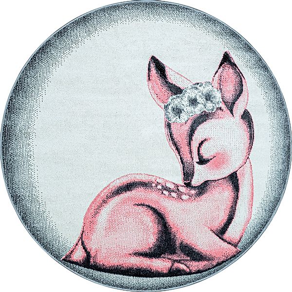 Ayyildiz Teppiche Kinderteppich "Bambi 850" rund 11 mm Höhe auch rechteckig günstig online kaufen