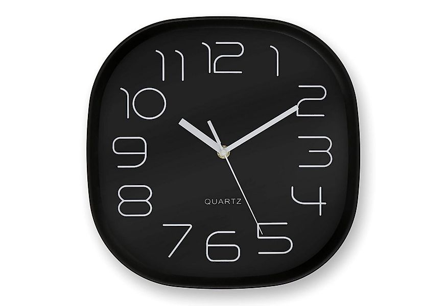 K&L Wall Art Wanduhr 28cm große Retro Küchenuhr schwarz Analoge Büro Wanduh günstig online kaufen