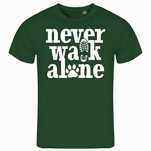 deinshirt Print-Shirt Herren T-Shirt Never walk alone Funshirt mit Motiv günstig online kaufen