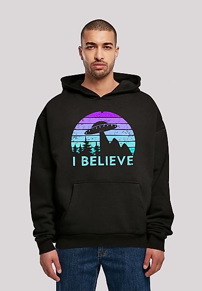 F4NT4STIC Kapuzenpullover "I BELIEVE UFO Alien Spacecraft Retro", Premium Q günstig online kaufen