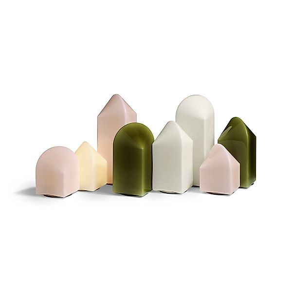HAY Parade LED-Tischleuchte muschelweiß Höhe 16 cm günstig online kaufen