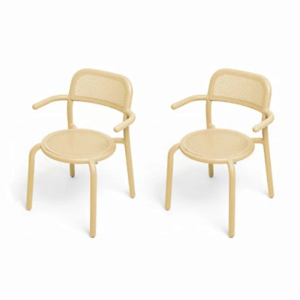 Stapelbarer Sessel Toní metall beige / Für Toní-Stuhl & Sessel - 2er-Set - günstig online kaufen