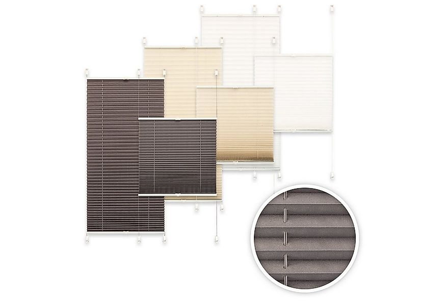 EXKLUSIV HEIMTEXTIL Plissee Marke Plissee Verspannt mit Klemmträgern ohne B günstig online kaufen