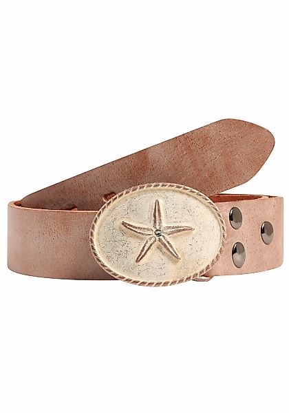 Rettungsring Gürtel Ledergürtel mit austauschbarer Schließe "Seestern Rosa günstig online kaufen