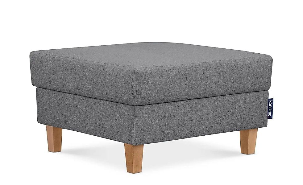 KONSIMO Hocker  Eriso ¦ grau ¦ Maße (cm): B: 71 H: 43 Polstermöbel > Hocker günstig online kaufen