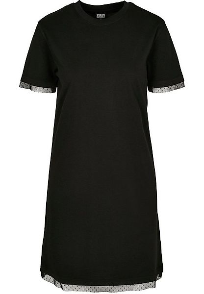 URBAN CLASSICS Shirtkleid Urban Classics Damen Ladies Boxy Lace Hem Tee Dre günstig online kaufen