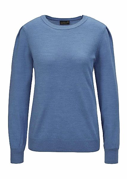 GOLDNER Strickpullover "Kurzgröße Weicher Strickpullover, Ballonärmel" Ohne günstig online kaufen