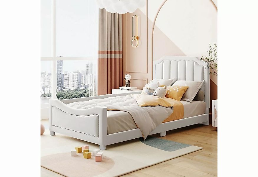 REDOM Kinderbett Polsterbett Schlafsofa Bett Einzelbett, mit Rückenlehne Ar günstig online kaufen
