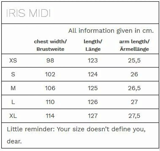 Midi Shirt Dress Iris Aus Bio-baumwoll-sweat günstig online kaufen