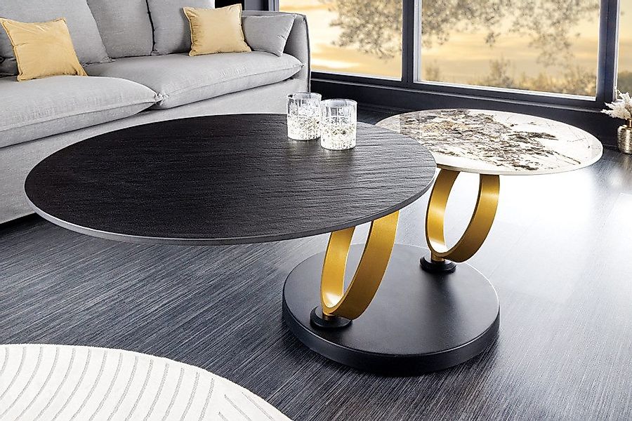 riess-ambiente Couchtisch DANCING RINGS schwarz / günstig online kaufen