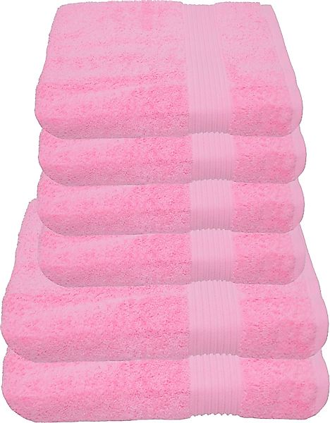 Julie Julsen Handtücher 6-Handtücher-Babyrosa, Baumwolle (6-St) günstig online kaufen