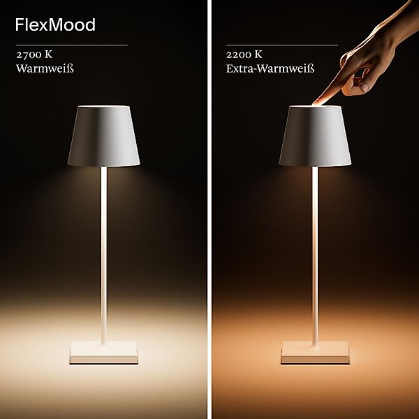 SIGOR LED Tischleuchte Stilvolle Akku-Tischlampe Nuindie günstig online kaufen