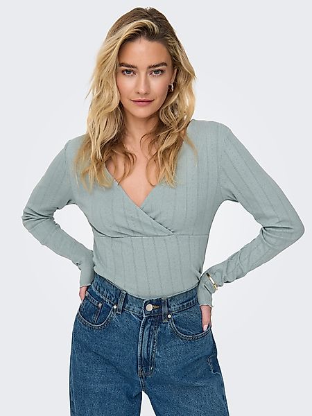 ONLY Langarmshirt ONLCARLOTTA L/S WRAP TOP günstig online kaufen
