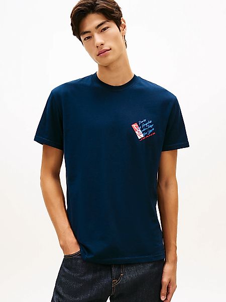 Tommy Jeans T-Shirt "TJM REGULAR FIT SIGN SHIFT" mit Tommy-Logo hinten, Jer günstig online kaufen