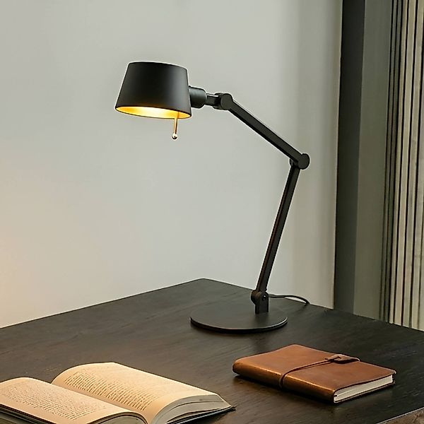 Lucande Tischleuchte Silka, 93 cm, schwarz, verstellbar, E27 günstig online kaufen