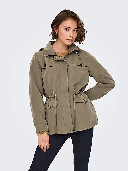 ONLY Parka "ONLNEWSTARLINE SPRING JACKET CC OTW" mit Kapuze mit durchgehend günstig online kaufen
