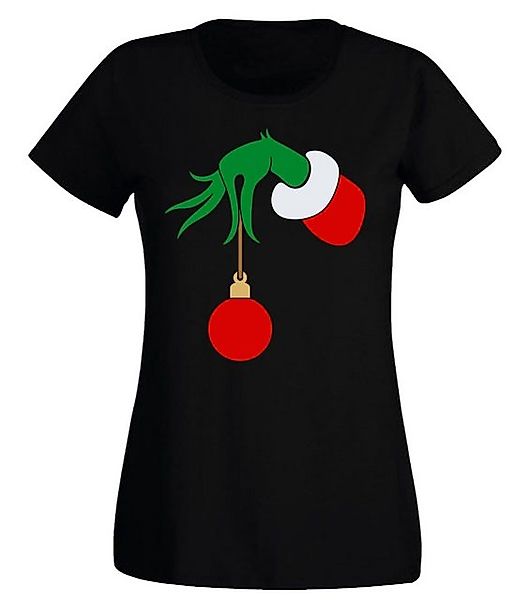 G-graphics T-Shirt Damen T-Shirt - Grinch-Hand Slim-fit, mit Frontprint, mi günstig online kaufen