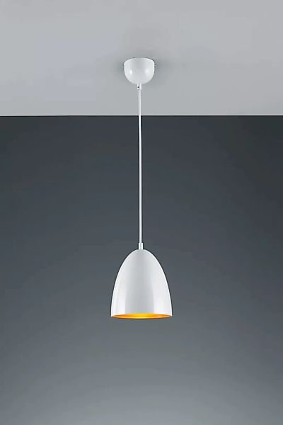 Flurleuchte LED-Pendelleuchte Ø 19 cm weiß 1-flammig rund günstig online kaufen
