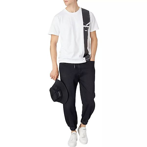 Calvin Klein Jeans Vertical Panel Kurzärmeliges T-shirt S Bright White günstig online kaufen