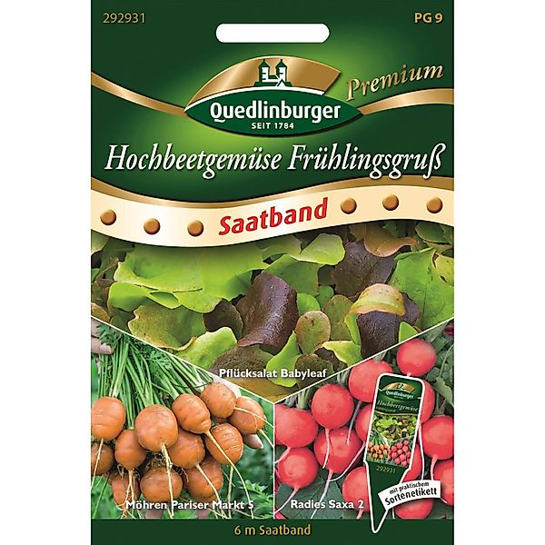 Quedlinburger Hochbeetgemüse Frühlingsgruß Saatband günstig online kaufen