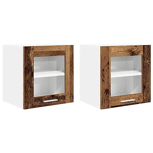 vidaXL Hängeschrank 2 Stk Altholz 40 x 31 x 40 cm Holzwerkstoff 884207 günstig online kaufen