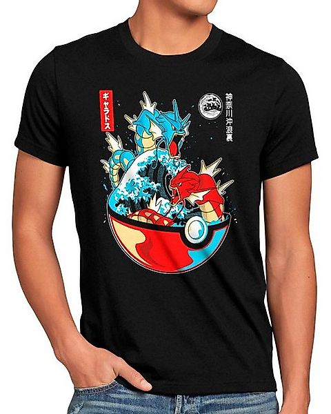 style3 T-Shirt Gyarados Wave amiibo planet go pokemon ball pikachu günstig online kaufen