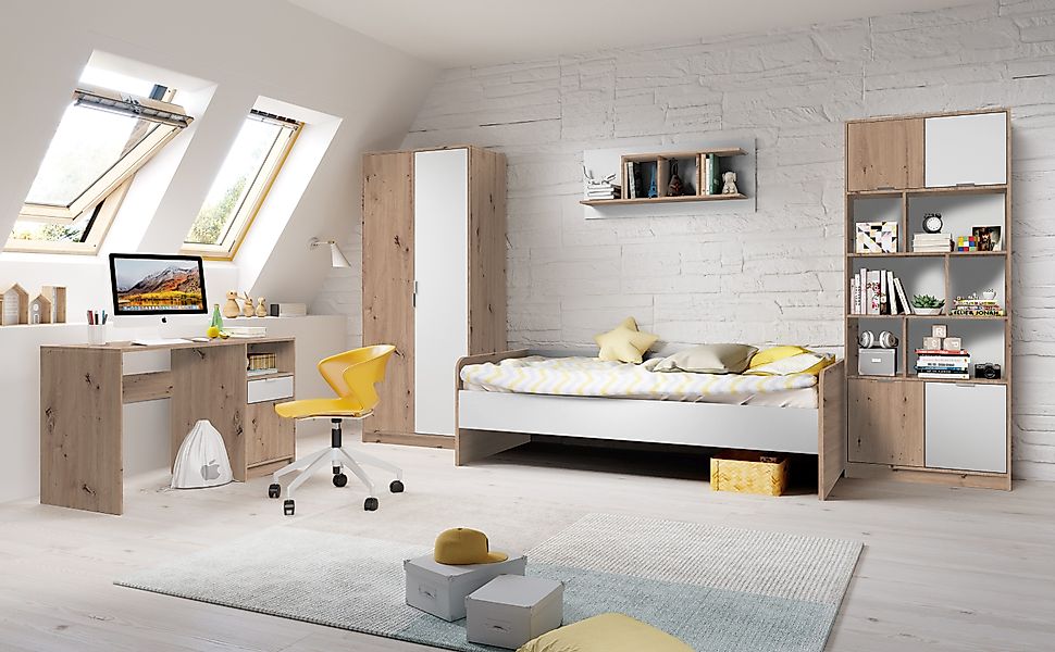 Begabino Komplettschlafzimmer Jugendzimmer-Set 4-teilig KARLA günstig online kaufen