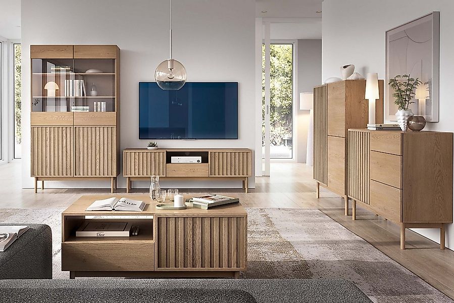 KONSIMO® Couchtisch HARMA Kaffeetisch, hergestellt in der EU, Loft-Stil, La günstig online kaufen