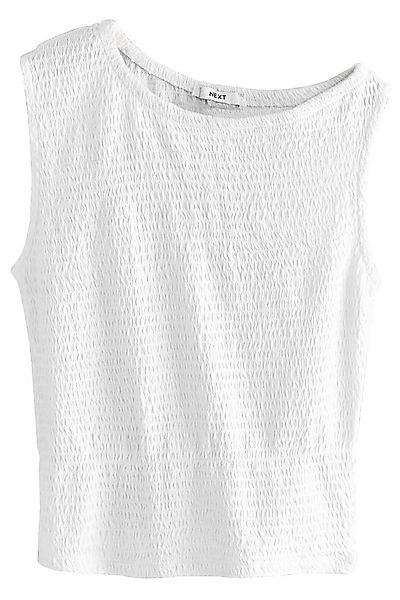 Next Blusentop Gesmoktes, ärmelloses, asymmetrisches Oberteil (1-tlg) günstig online kaufen