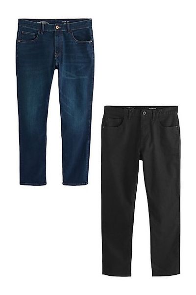 Next Slim-fit-Jeans Klassische Stretch-Jeans im 2er-Pack (2-tlg) günstig online kaufen