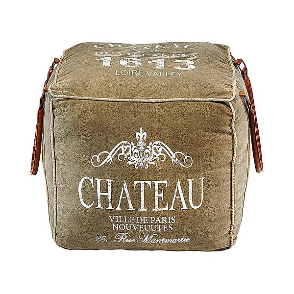 Kobolo Sitzwürfel Sitzpouf CHATEAU aus Canvas günstig online kaufen