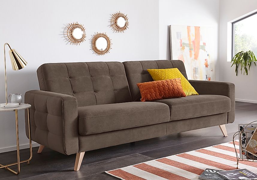 exxpo - sofa fashion 3-Sitzer »Nappa, kompakt, bequem, zeitloses Design, Br günstig online kaufen