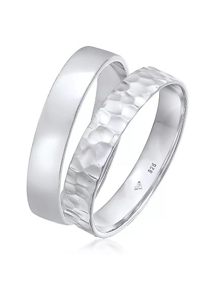 Kuzzoi Ring-Set "Kuzzoi Ring Set Basic Gehämmert 925 Silber" günstig online kaufen