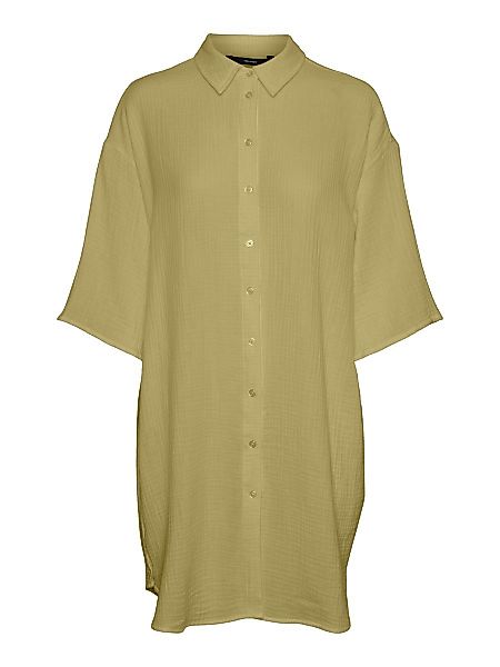 VERO MODA Langes Oversize Hemd Damen Grün günstig online kaufen
