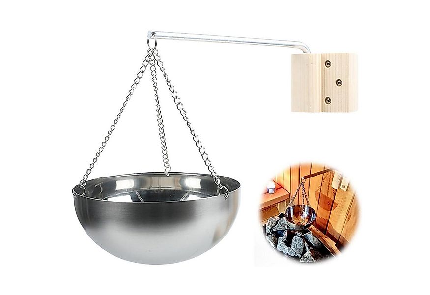 Refttenw Sauna-Aufgussset 12cm Sauna Schale Edelstahl, Sauna Aromaschale, S günstig online kaufen