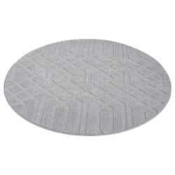 Carpet City Teppich "FLAIR138" rund 11 mm Höhe Kurzflor-Teppich, Skandi-Sti günstig online kaufen