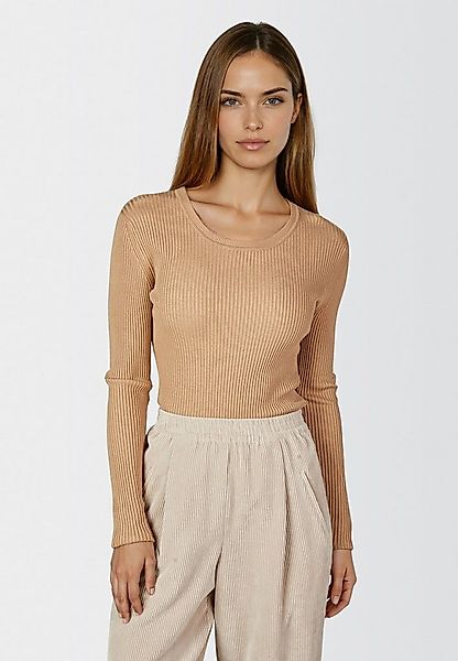 MARC AUREL Rundhalspullover in Rippen-Optik günstig online kaufen